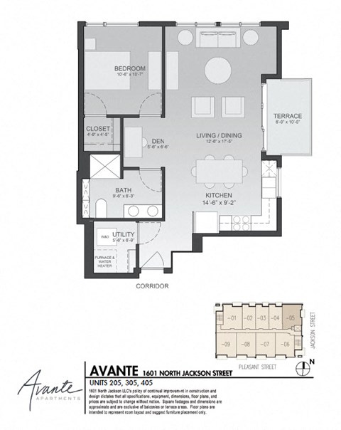 1601 N Jackson Street Studio-1 Bed Apartment for Rent - Photo Gallery